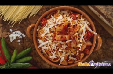 Spaghetti amatriciana - original Italian recipe