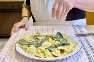 Pasta Grannies share Rina's recipe for orecchioni with butter & sage