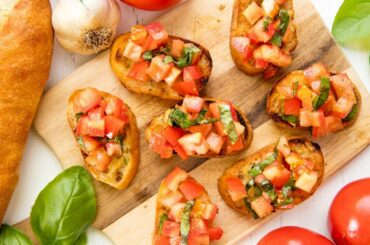 How to Make Authentic Italian Bruschetta | The Stay At Home Chef