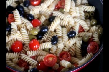 ITALIAN PASTA WITH TOMATO AND OLIVES MERAB COOKING
