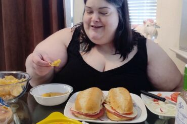 Simple Italian Sub with Recipe Mukbang No Makeup