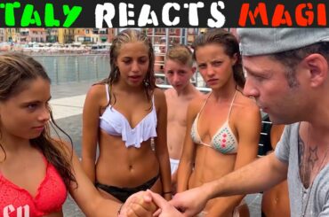 ITALY  REACTS TO MAGIC🇮🇹-Julien Magic