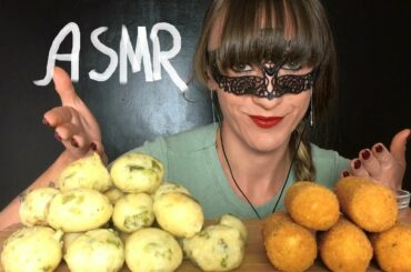 ASMR ITALIAN STREET FOOD (Napoletana Mozzarella Sticks with Potatoes & Fried Balls) Mukbang NO TALK