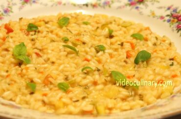 Italian Vegetable Risotto Recipe - Video Culinary