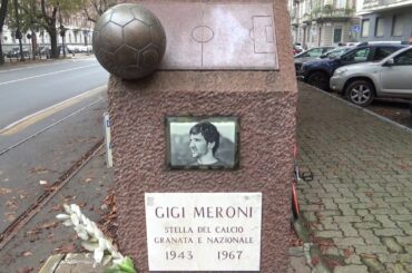 Gigi Meroni Stone, Turin, Piedmont, Italy, Europe