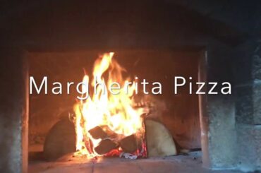 Wood fired margherita pizza