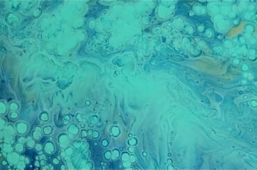 Wine Glass Turquoise Dirty Pour - Acrylic Pour Tutorial