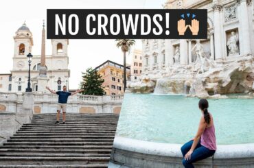 Trevi Fountain and the Spanish Steps (no crowds!) + exploring Trastevere! | Italy Day 12