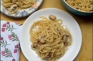 Cacio e Pepe with mushrooms and onions | Dinner Recipes | Vegetarian Recipes | Italian food