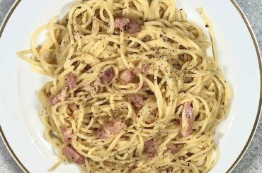 Real Italian spaghetti alla carbonara