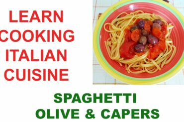 ITALIAN CUISINE 🇮🇹 Pasta black olives & capers