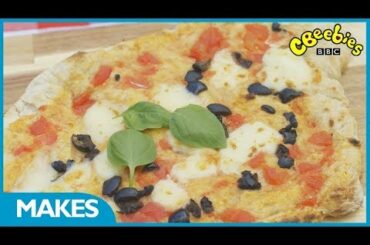 CBeebies | My World Kitchen | Italian Olive Pizza Recipe