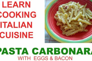 ITALIAN CUISINE 🇮🇹 Pasta carbonara (from Rome)