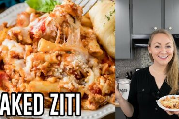 Saucy, Cheesy Baked Ziti Recipe