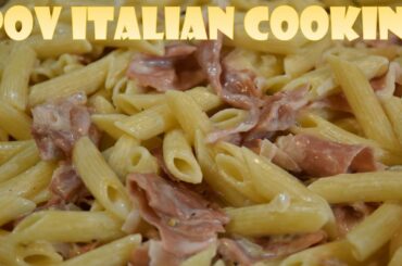 One Pot Creamy Prosciutto Pasta: POV Italian Cooking Episode 40