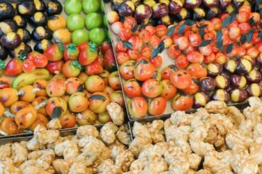 Traditional Sweets from Sicily, Italy. Italian Street Food