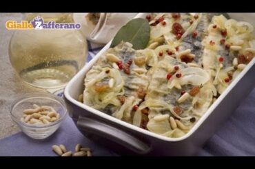 Sweet and sour sardines ( sarde in saor ) - Italian recipe