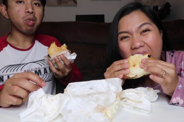 MUKBANG! Italian Burger and Italian Sausage!
