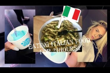 EATING ITALIAN FOOD FOR 24HOURS!!