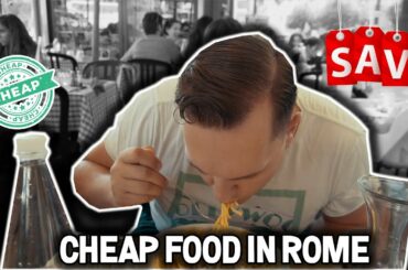 Eating cheap in Rome | Visiting the Colosseum