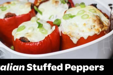 How To Make Italian Stuffed Peppers with Mozzarella Cheese
