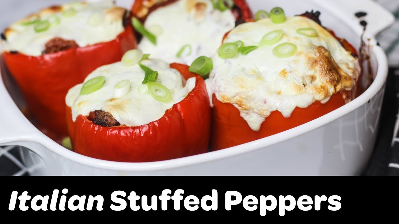 How To Make Italian Stuffed Peppers with Mozzarella Cheese How To Make Italian Stuffed Peppers with Mozzarella Cheese