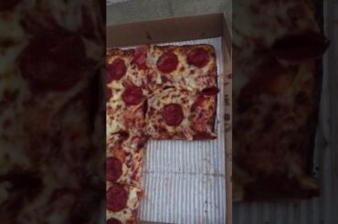 Eating Some Deep Dish Pepperoni Pizza From Hungry Howie’s