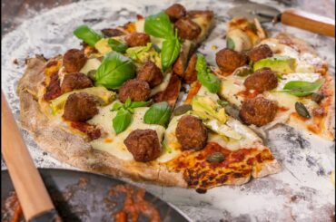 Mini Frikkadel Pizza (on the Quickest Pizza Base)