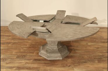 Radial Jupe Table Demo, Round Expandable Dining Table