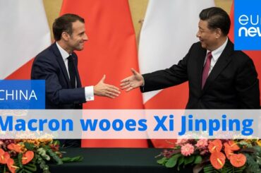Macron woos Xi with French wine, beef in drive for China trade