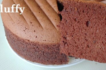 soft and light chocolate sponge cake--Cooking A Dream
