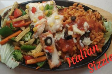 Italian Sizzler Vegetarian | No onion garlic |  Prasadam |  The Cooking Hub