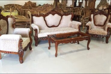 #140 Hand carved Wooden Sofa Set in Sheesham / Rosewood |  Beautiful Furniture Ideas