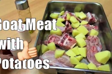 Goat Meat in the Oven with Potatoes Simple recipe Italian Food