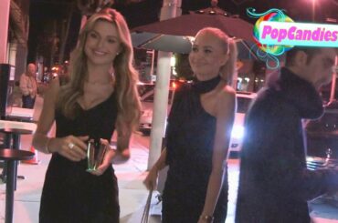 Beautiful refined young women enter an evening of fine Italian cuisine at Craigs WeHo
