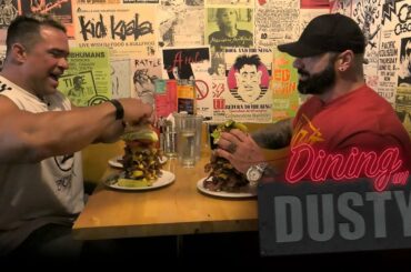 DINING WITH DUSTY Burger Challenge - Dusty Hanshaw vs. Paulo "The Freak" Almeida at Cannibal Café.