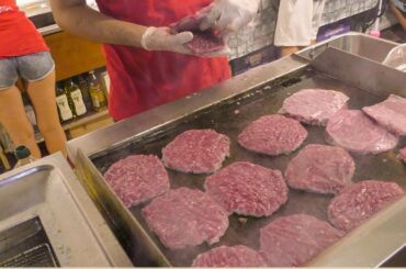 Massive Dose of Burgers and Skewers. Italy Street Food