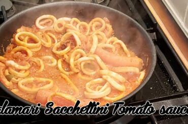 Calamari Sacchettini Tomato sauce Italiano Cucine recipe || Italian Culinary food
