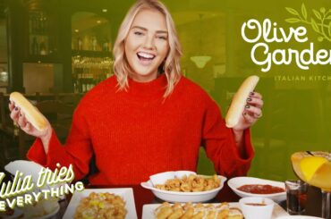 Trying ALL Of The Most Popular Menu Items At Olive Garden