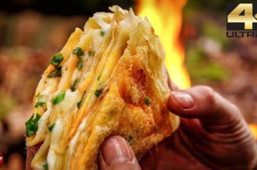 Ultimate Jianbing 4K - ASMR Forest Cooking