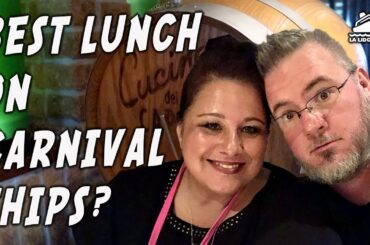 Lunch at Cucina Del Capitano on the Carnival Vista