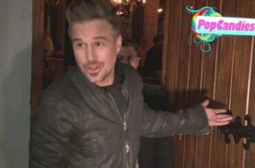 Jason Trawick enjoys Italian cuisine & partying with friends at Aventine in Hollywood