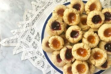 Almond Thumbprint Cookies  - Rossella's Cooking with Nonna