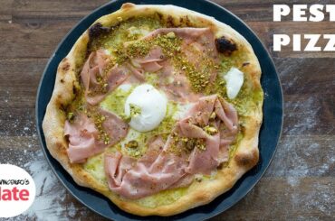 How to Make BEST PESTO PIZZA with Creamy Burrata Cheese