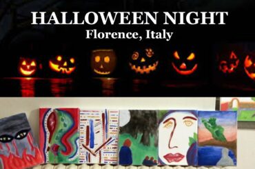 HALLOWEEN NIGHT IN FLORENCE, ITALY VLOG!!| BEER PONG, SIP AND PAINT CONTEST