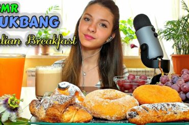 MUKBANG | 🇮🇹 Italian Breakfast - Colazione all'Italiana 🤤 eating sounds ASMR ITA
