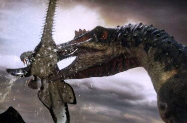 Spinosaurus fishes for prey | Planet Dinosaur | BBC