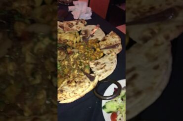 Tawa menu at Aagraah restaurant in Sheffield, UK