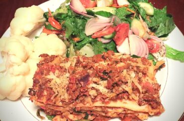 UNEXPECTED! MEET MY 2 SONS | PLANT BASED LASAGNA AND GARDEN SALAD RECIPE