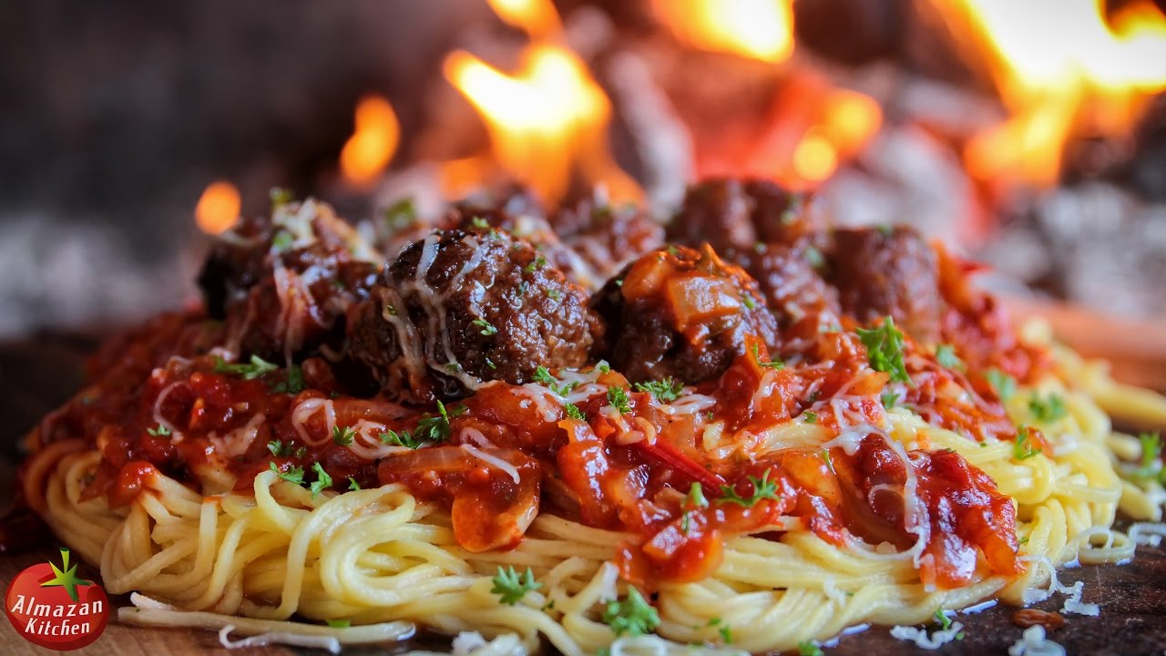 BEST SPAGHETTI AND MEATBALLS! – Ultimate Cooking Outside! BEST SPAGHETTI AND MEATBALLS! - Ultimate Cooking Outside!